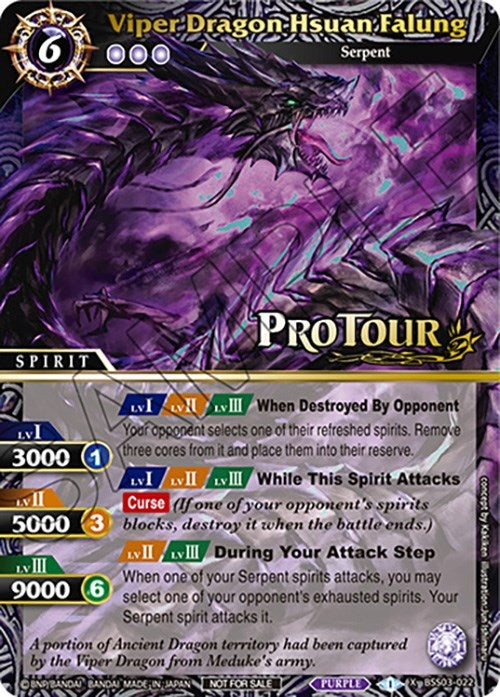 Viper Dragon Hsuan Falung (X Rare Special Pack Vol. 3) (3022) [BSSP] - Battle Spirits Saga Single