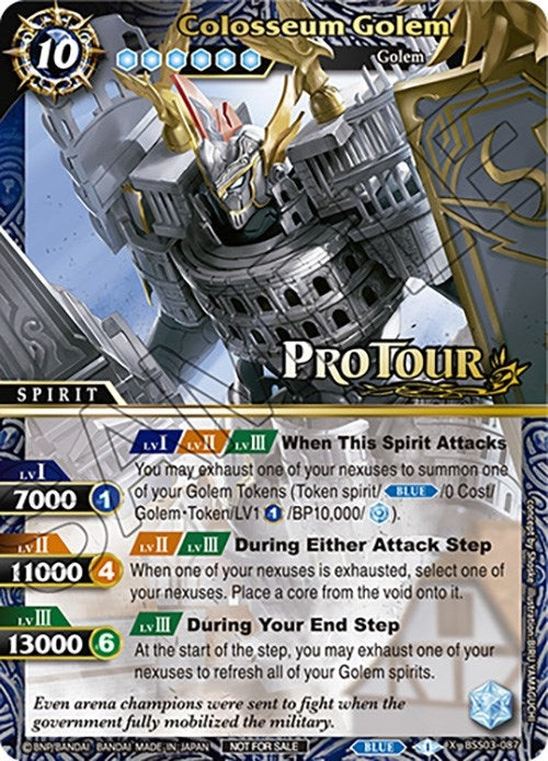 Colosseum Golem (X Rare Special Pack Vol. 3) (3087) [BSSP] - Battle Spirits Saga Single