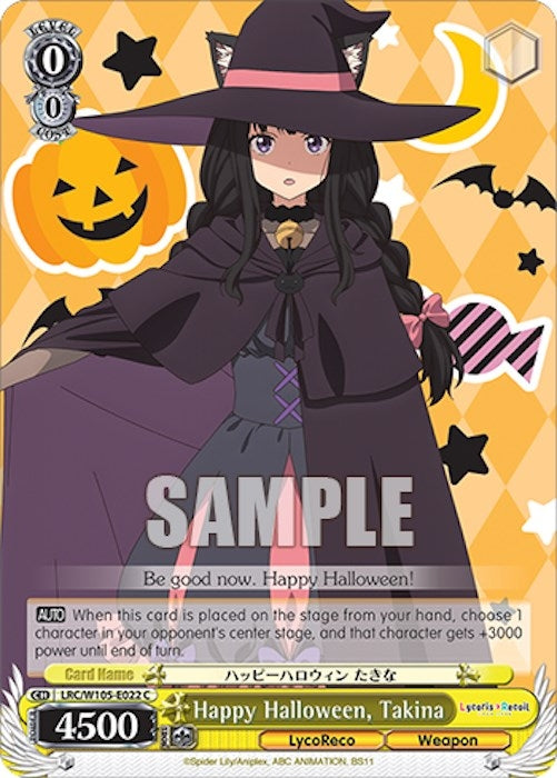 Happy Halloween Takina (105022) [LRC] - Weiss Schwarz Single