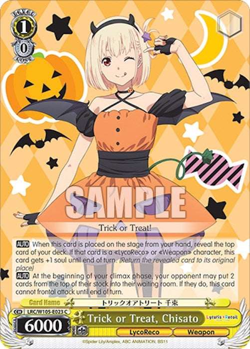 Trick or Treat Chisato (105023) [LRC] - Weiss Schwarz Single