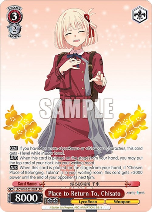 Place to Return To Chisato (LRR) (105035) [LRC] - Weiss Schwarz Single