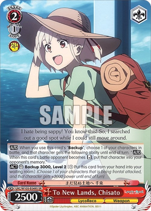 To New Lands Chisato (SR) (105049) [LRC] - Weiss Schwarz Single