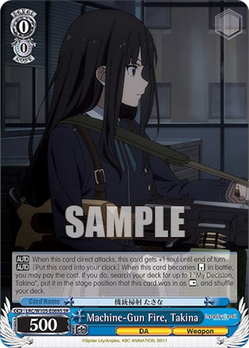 Machine-Gun Fire Takina (SR) (105069) [LRC] - Weiss Schwarz Single