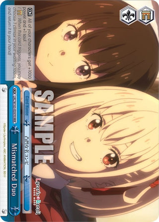 Mismatched Duo (RRR) (105097) [LRC] - Weiss Schwarz Single
