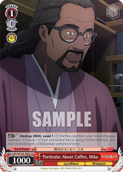 Particular About Coffee Mika (10505) [LRC] - Weiss Schwarz Single