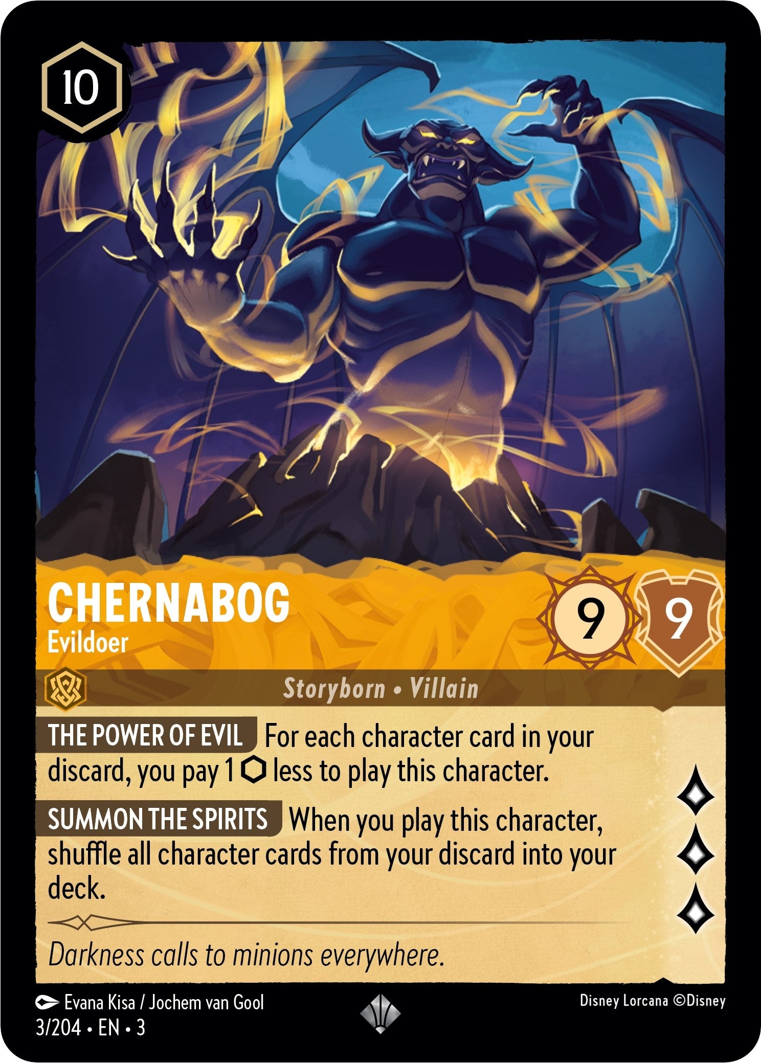 Chernabog - Evildoer (3) (3) - Disney Lorcana Single