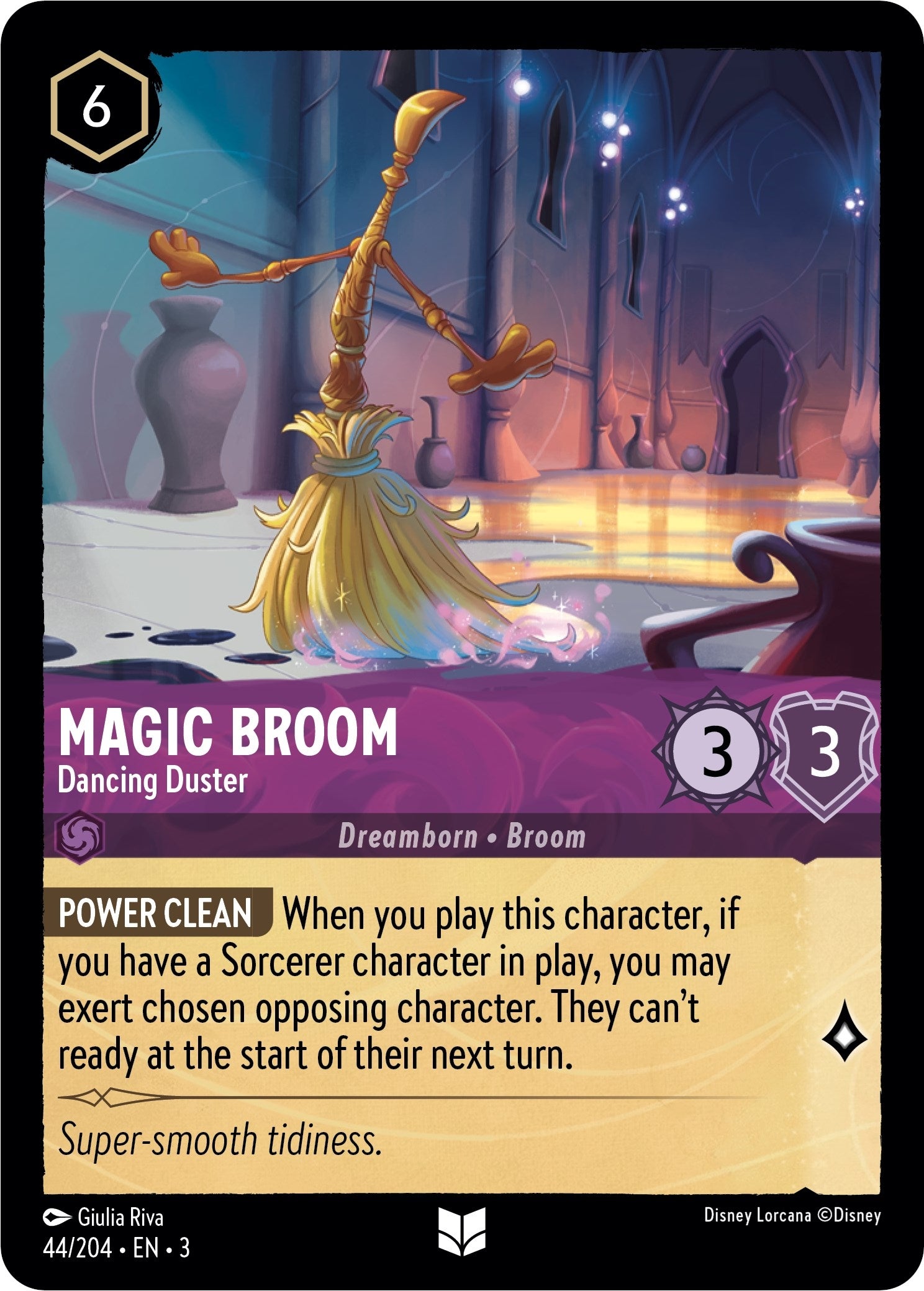 Magic Broom - Dancing Duster (44) (3) - Disney Lorcana Single