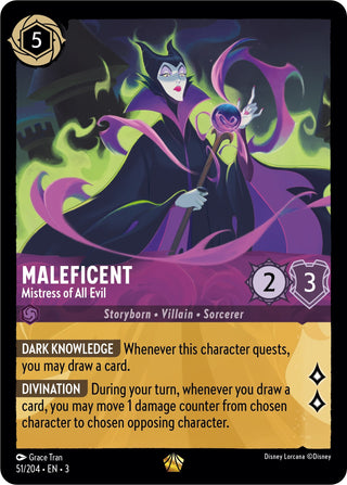 Maleficent - Mistress of All Evil (51) (3) - Disney Lorcana Single