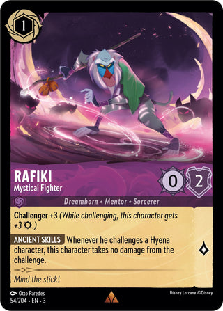 Rafiki - Mystical Fighter (54) (3) - Disney Lorcana Single