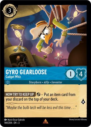 Gyro Gearloose - Gadget Whiz (144) (3) - Disney Lorcana Single