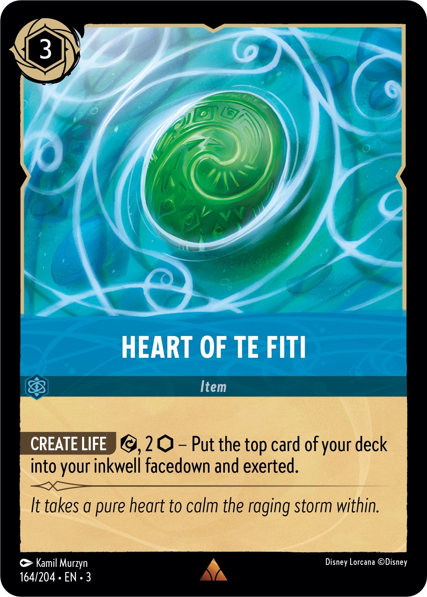 Heart of Te Fiti (164) (3) - Disney Lorcana Single