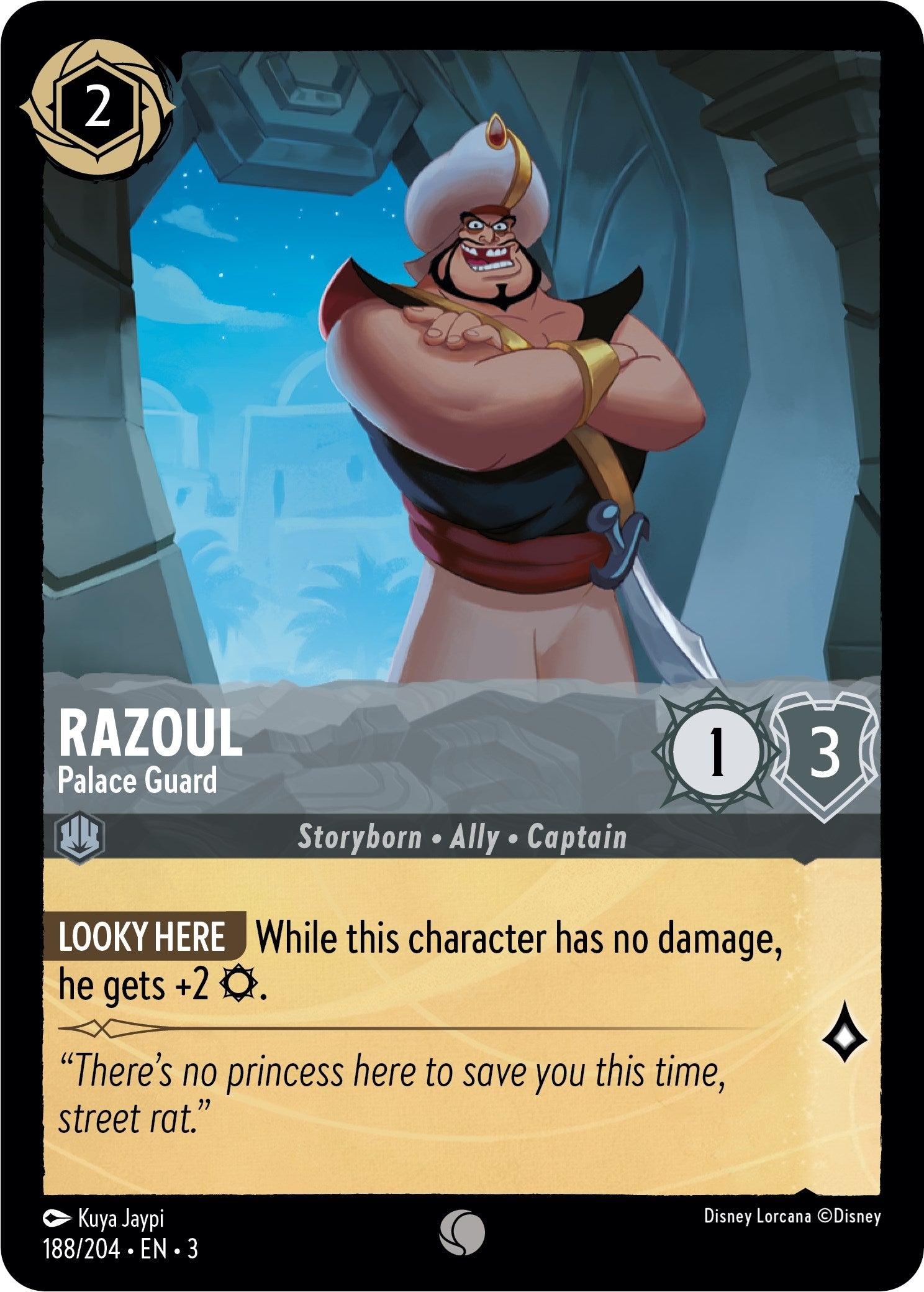 Razoul - Palace Guard (188) (3) - Disney Lorcana Single