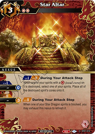 Star Altar (Event Pack Vol. 4) (1013) [LEP] - Battle Spirits Saga Single