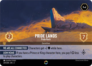 Pride Lands - Pride Rock (Enchanted) (207) (3) - Disney Lorcana Single