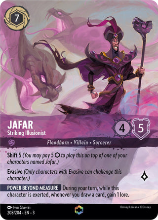 Jafar - Striking Illusionist (Enchanted) (208) (3) - Disney Lorcana Single