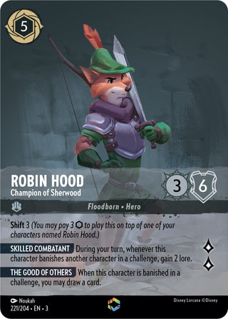 Robin Hood - Champion of Sherwood (Enchanted) (221) (3) - Disney Lorcana Single