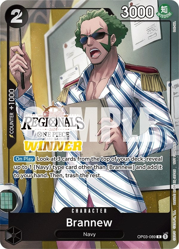 Brannew (Offline Regional 2024) [Winner] (3089) (OP-PR) - One Piece Card Game Single