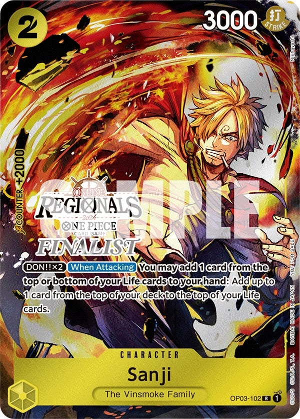 Sanji (Online Regional 2024) [Finalist] (3102) (OP-PR) - One Piece Card Game Single