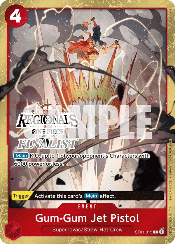 Gum-Gum Jet Pistol (Offline Regional 2024) [Finalist] (1015) (OP-PR) - One Piece Card Game Single