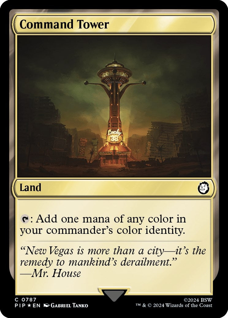 Command Tower (Surge Foil) (787) [PIP] - MTG Single
