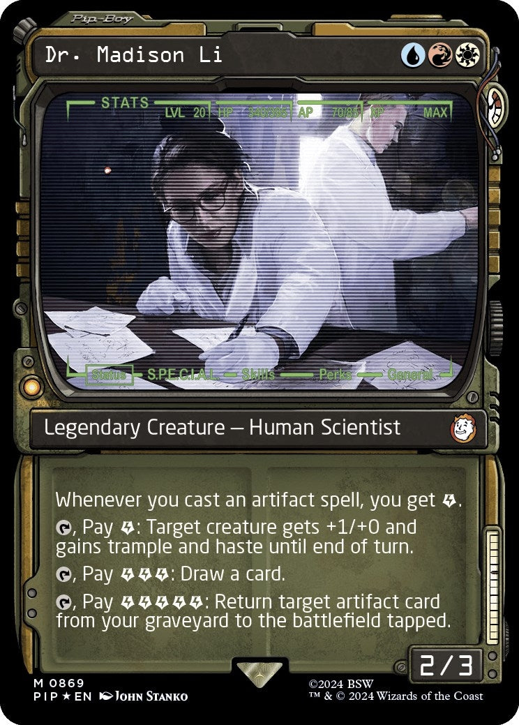Dr. Madison Li (Showcase) (Surge Foil) (869) [PIP] - MTG Single