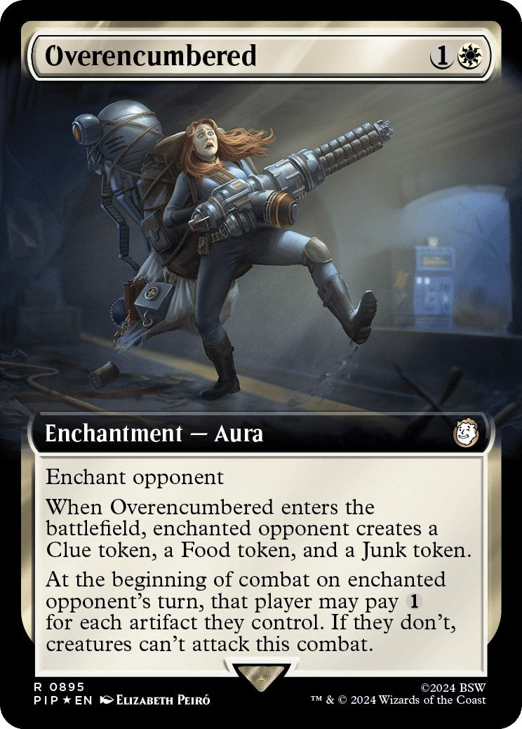 Overencumbered (Extended Art) (Surge Foil) (895) [PIP] - MTG Single
