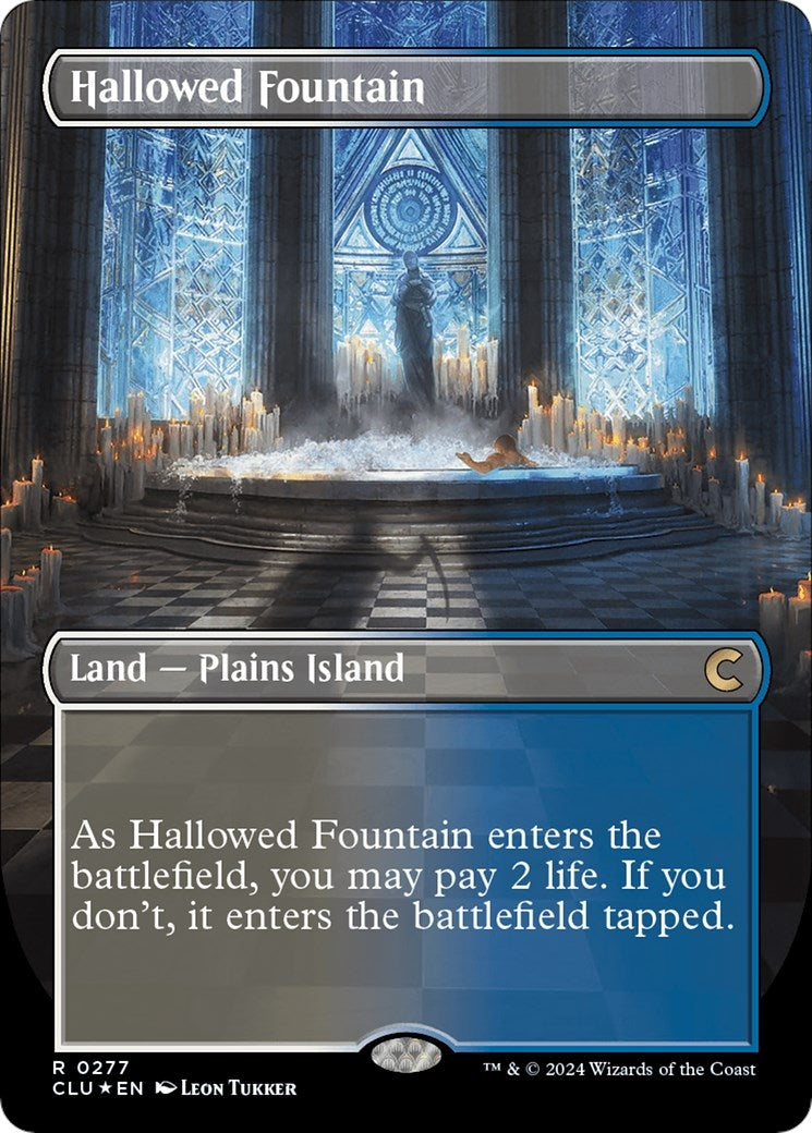 Hallowed Fountain (Borderless) (277) [CLU] - MTG Single