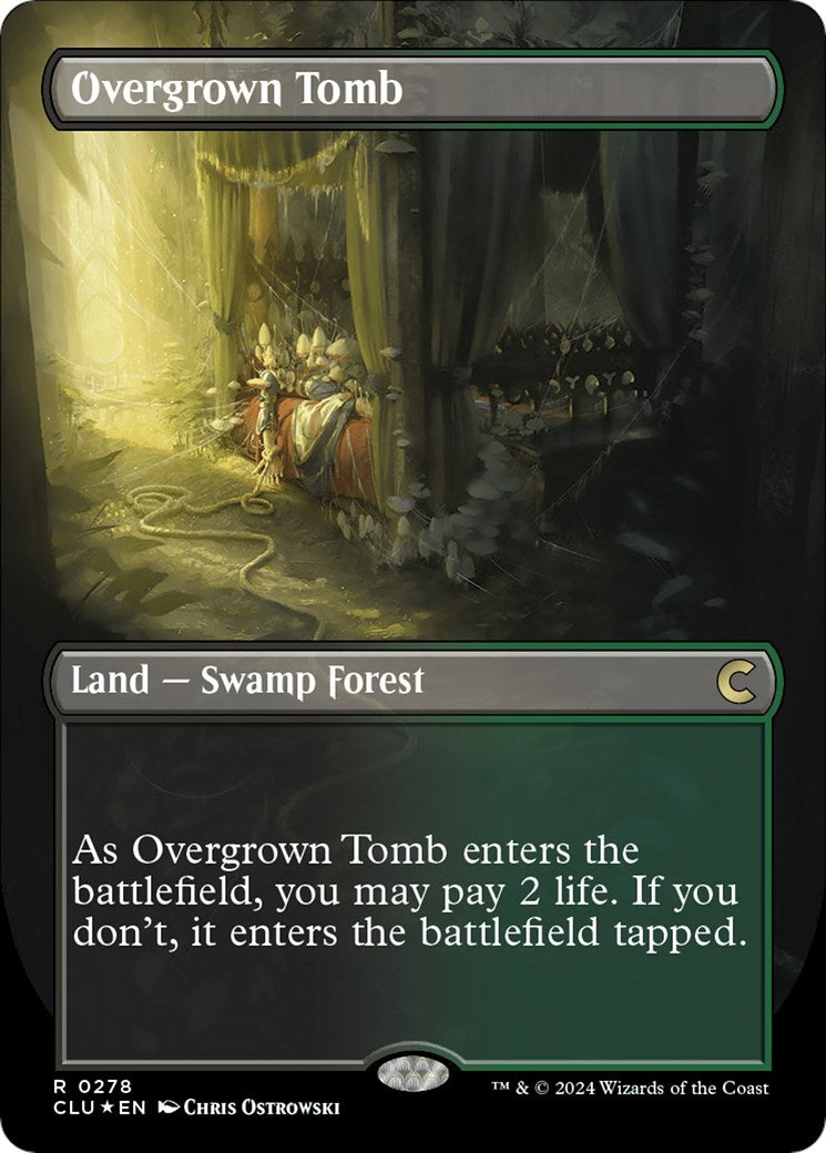 Overgrown Tomb (Borderless) (278) [CLU] - MTG Single