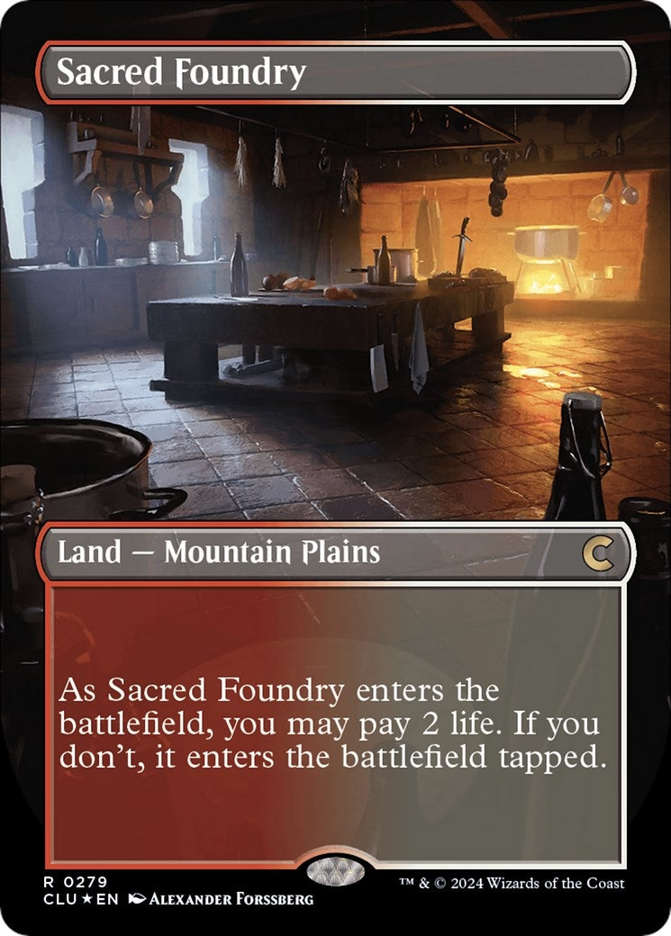 Sacred Foundry (Borderless) (279) [CLU] - MTG Single