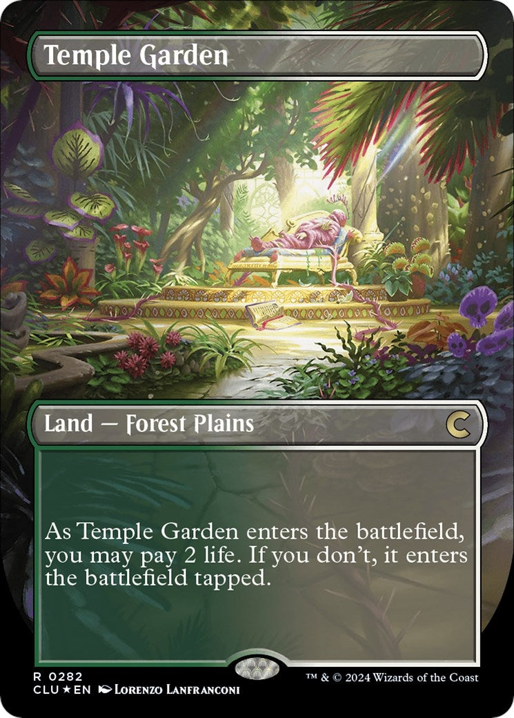 Temple Garden (Borderless) (282) [CLU] - MTG Single