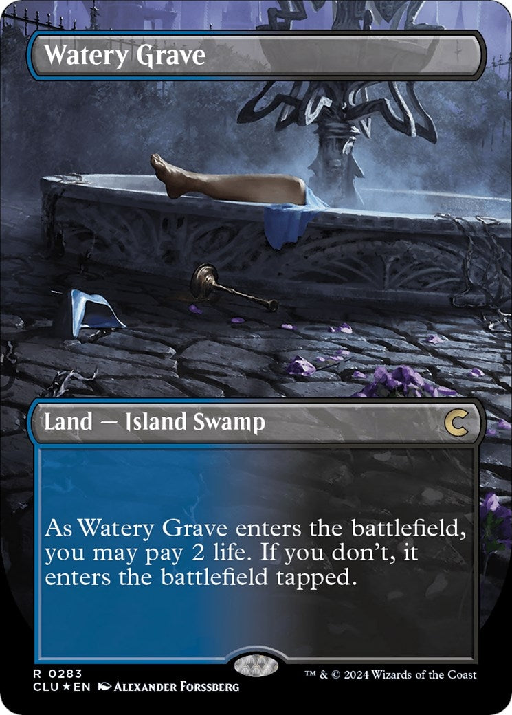 Watery Grave (Borderless) (283) [CLU] - MTG Single