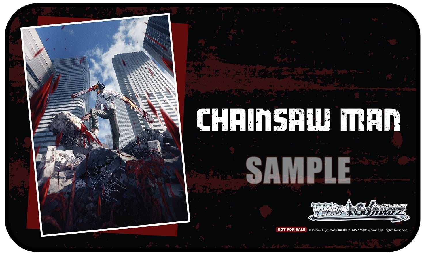 Weiss Schwarz Preorder Stitched Playmat - Chainsaw Man - Playmats Sealed