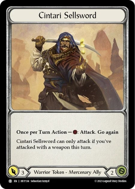 Cintari Sellsword (0) [HVY] - Flesh and Blood TCG Single