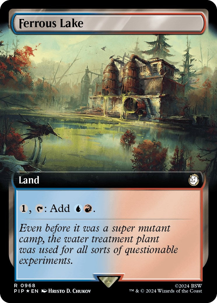 Ferrous Lake (Extended Art) (Surge Foil) (968) [PIP] - MTG Single