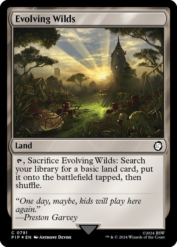 Evolving Wilds (Surge Foil) (791) [PIP] - MTG Single