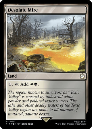 Desolate Mire (Surge Foil) (674) [PIP] - MTG Single