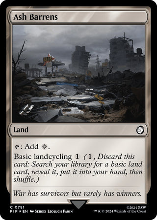 Ash Barrens (Surge Foil) (781) [PIP] - MTG Single