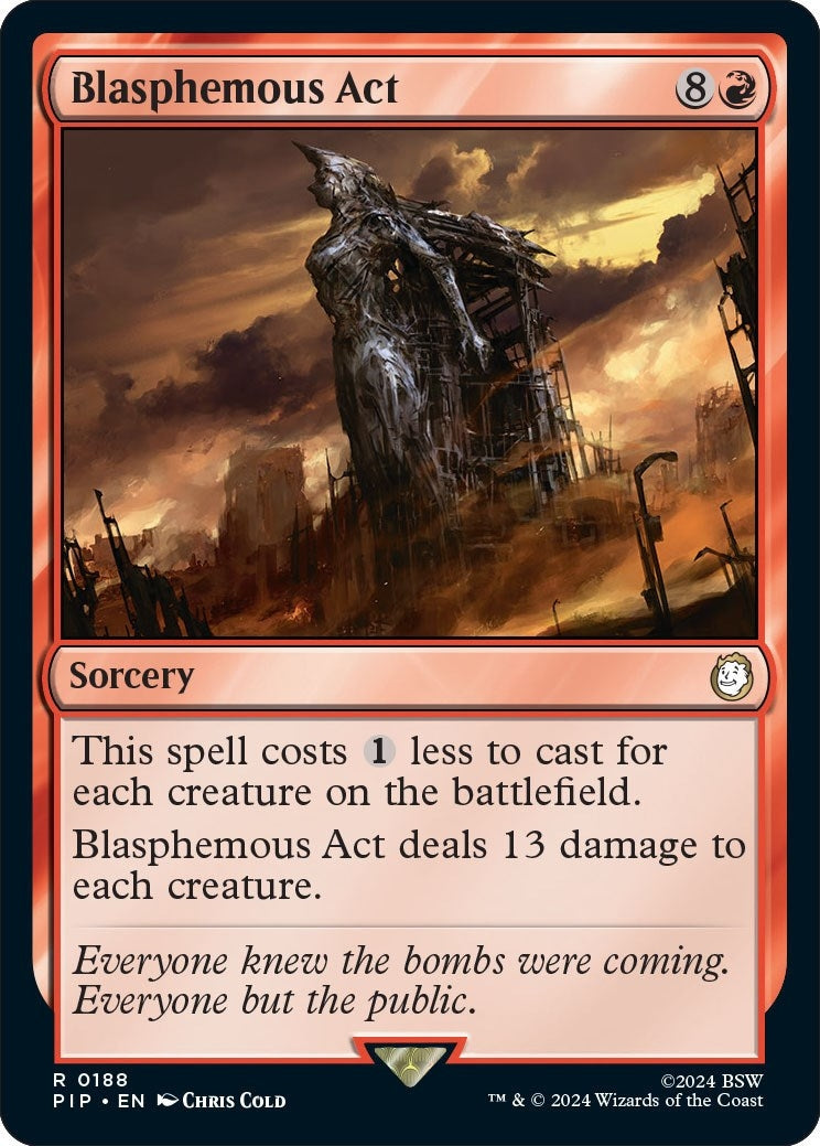 Blasphemous Act (188) [PIP] - MTG Single
