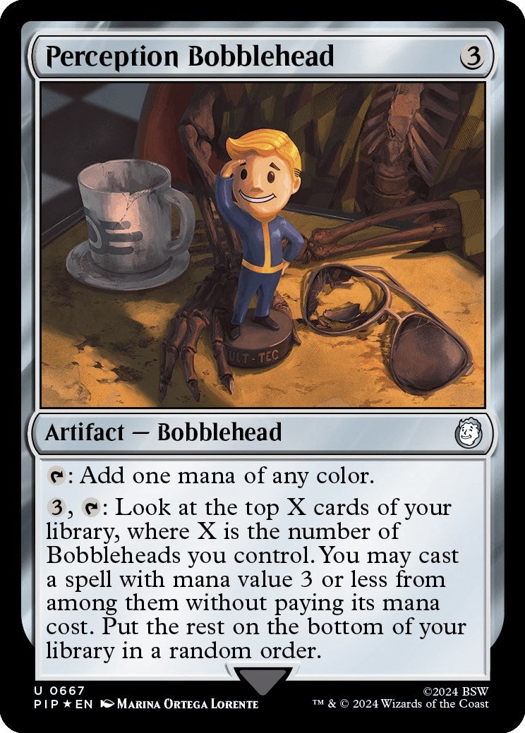 Perception Bobblehead (Surge Foil) (667) [PIP] - MTG Single