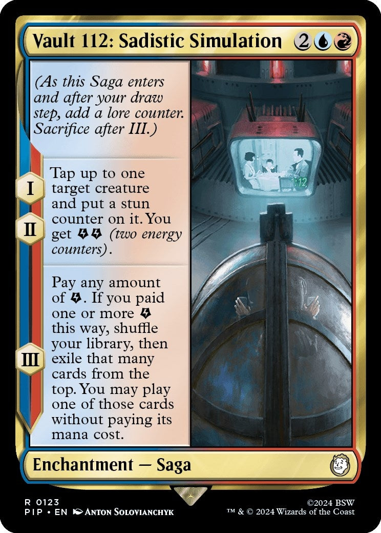 Vault 112: Sadistic Simulation (Surge Foil) (651) [PIP] - MTG Single