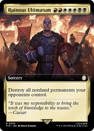 Ruinous Ultimatum (Extended Art) (478) [PIP] - MTG Single