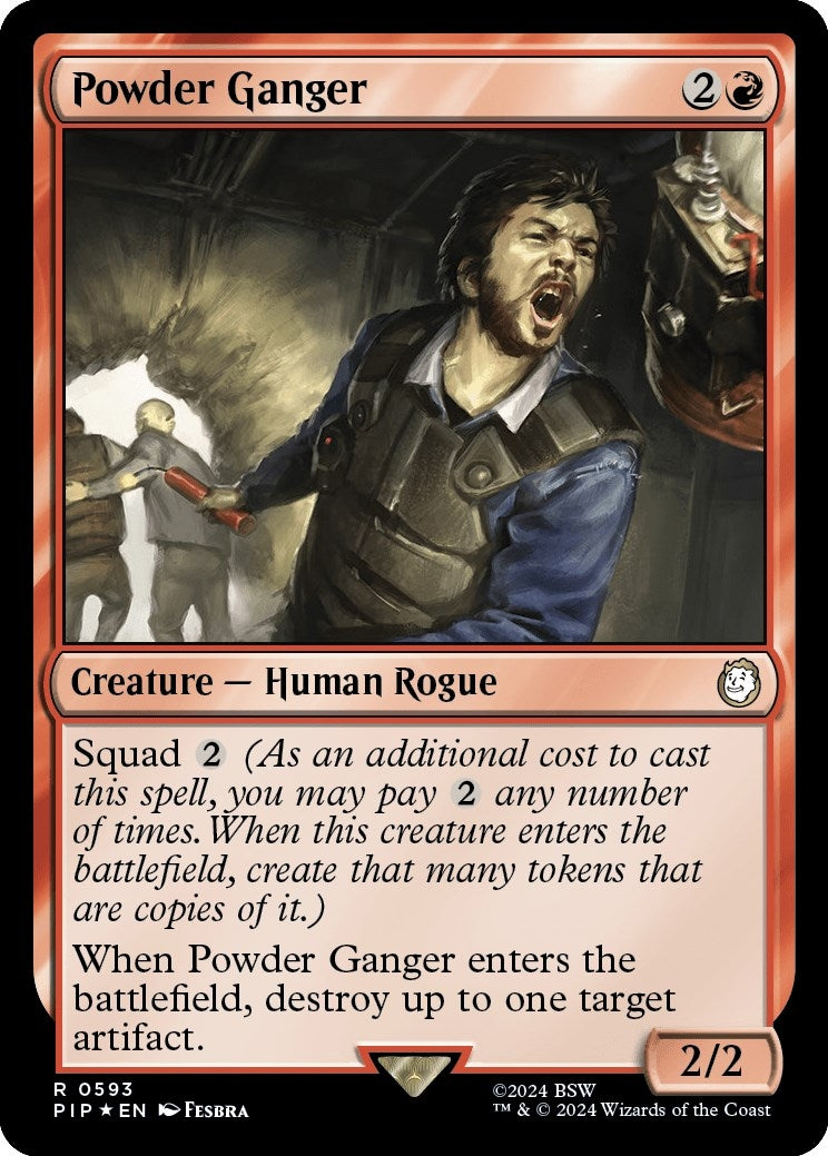 Powder Ganger (Surge Foil) (593) [PIP] - MTG Single