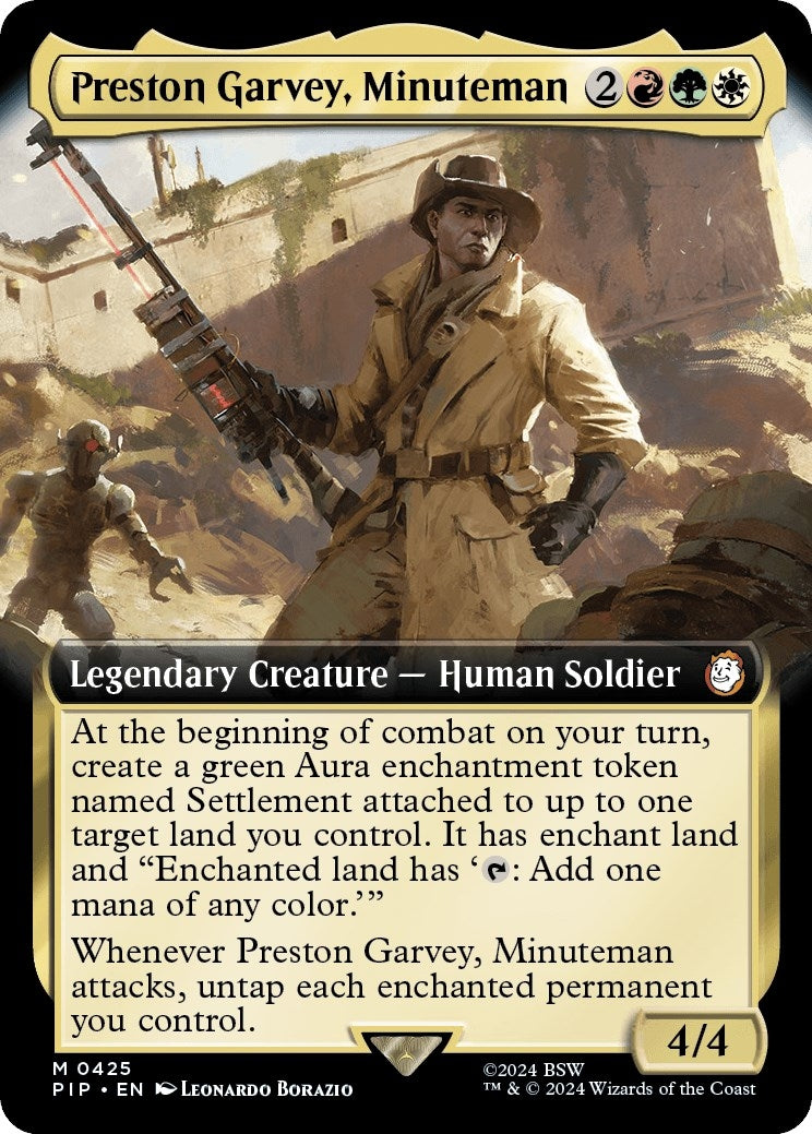 Preston Garvey Minuteman (Extended Art) (425) [PIP] - MTG Single