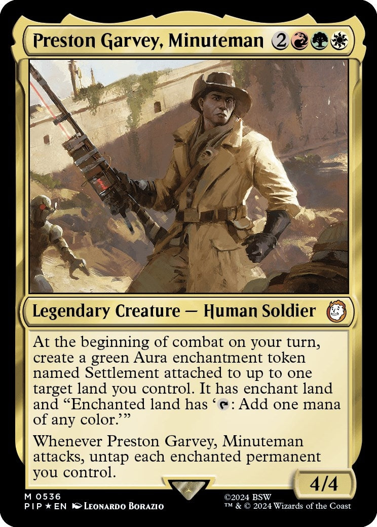 Preston Garvey Minuteman (Surge Foil) (536) [PIP] - MTG Single