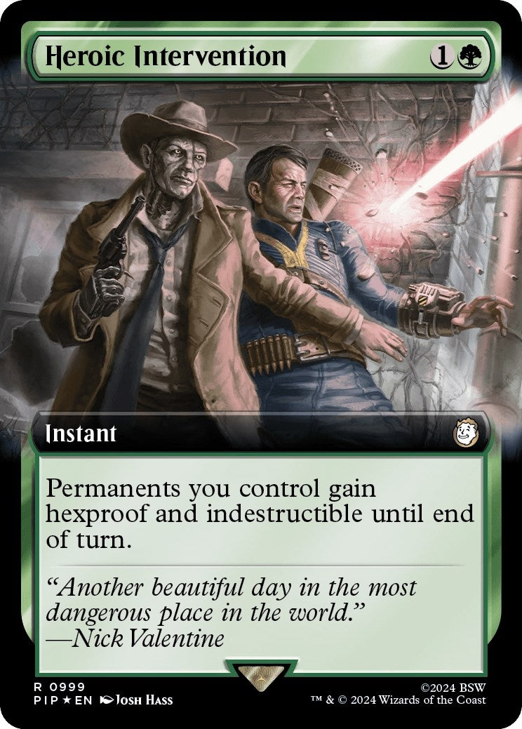 Heroic Intervention (Extended Art) (Surge Foil) (999) [PIP] - MTG Single