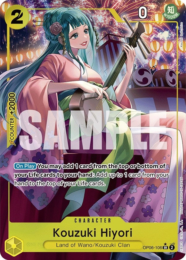 Kouzuki Hiyori (Alternate Art) (6106) (OP06) - One Piece Card Game Single