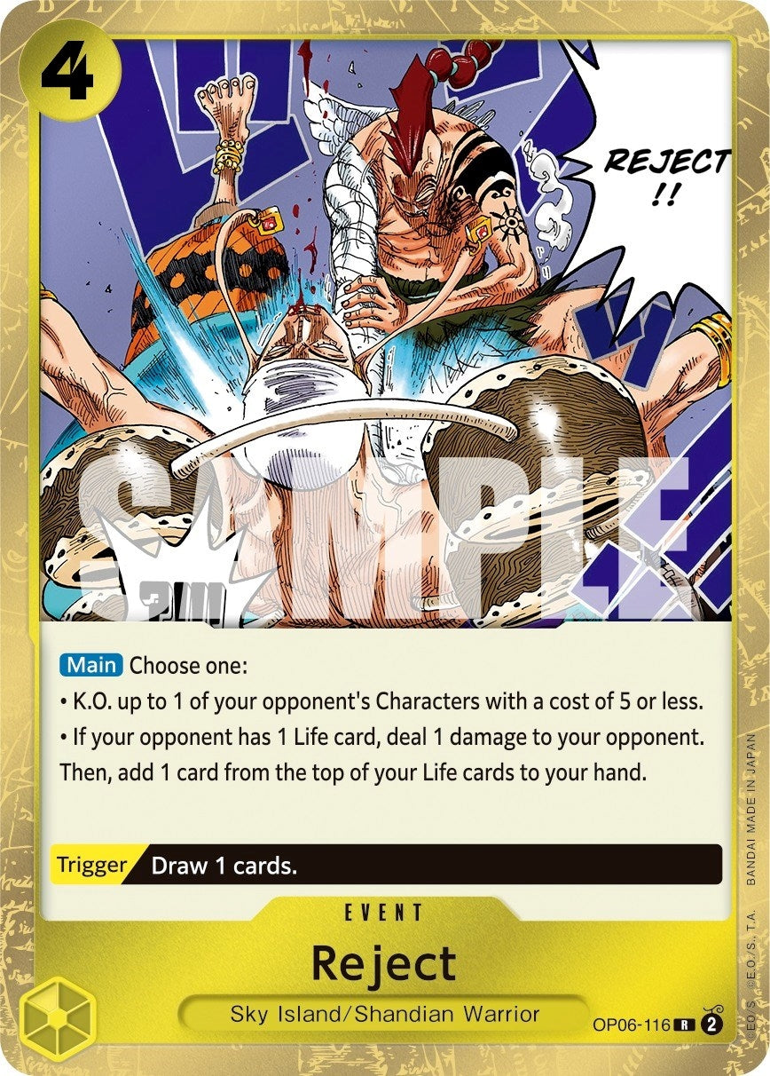 Reject (6116) (OP06) - One Piece Card Game Single