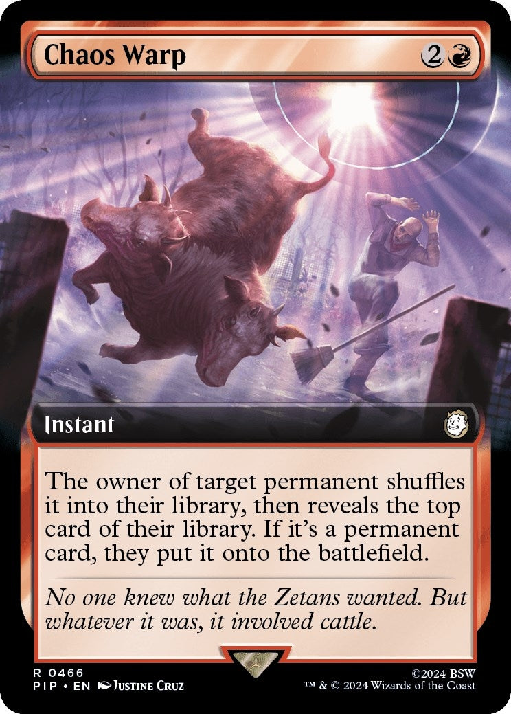 Chaos Warp (Extended Art) (466) [PIP] - MTG Single