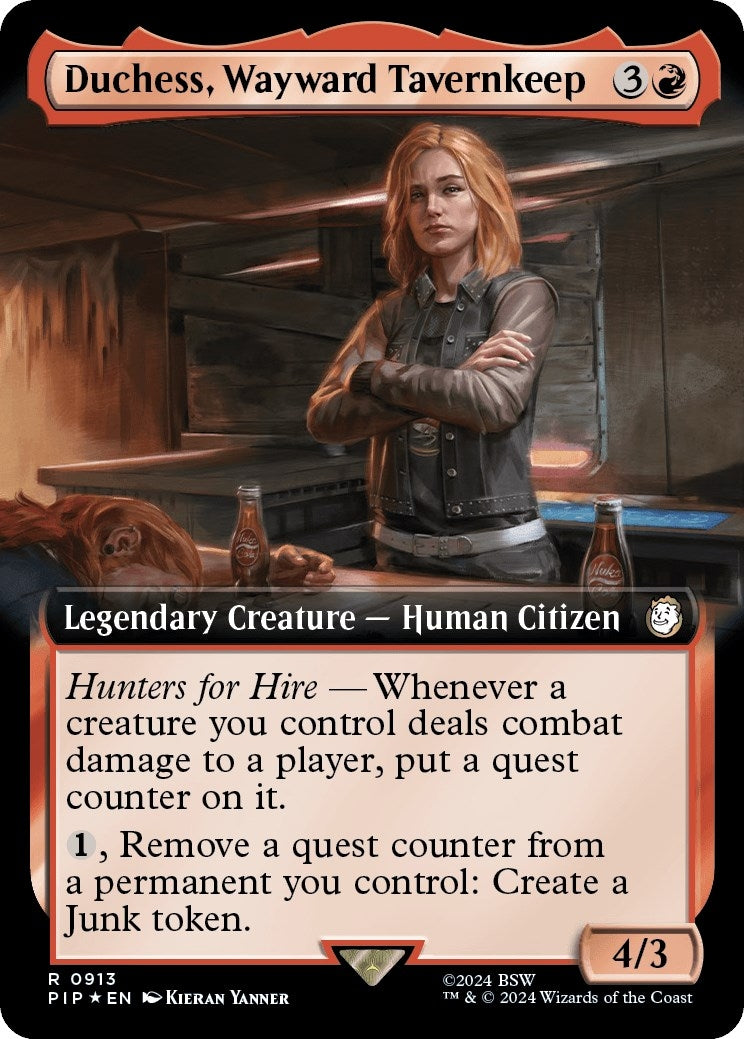 Duchess Wayward Tavernkeep (Extended Art) (Surge Foil) (913) [PIP] - MTG Single
