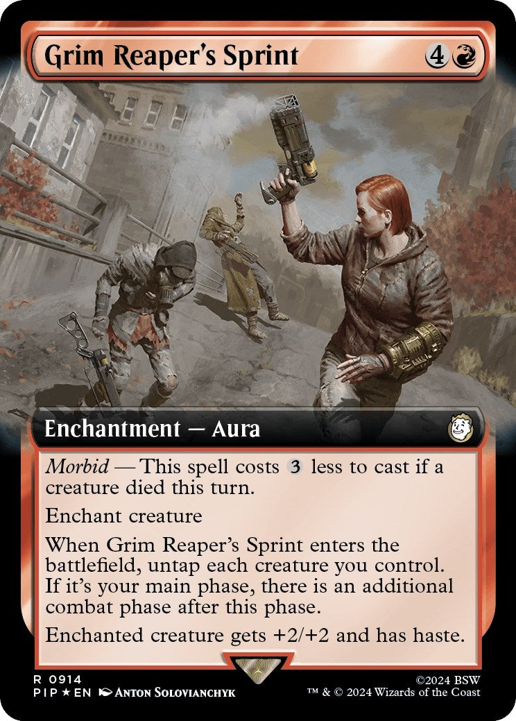 Grim Reaper’s Sprint (Extended Art) (Surge Foil) (914) [PIP] - MTG Single